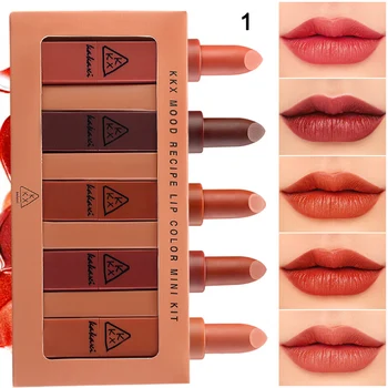 NEW Five Pcs Pumpkin Eating Earth Color Big Red Lipstick Waterproof Mini Combination
NEW Five Pcs Pumpkin Eating Earth Color Big Red Lipstick Waterproof Mini Combination