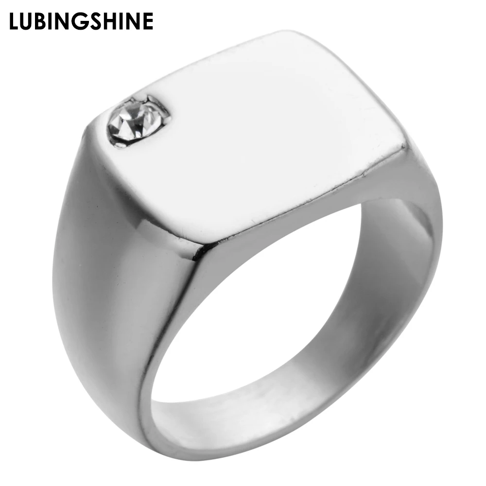 Fashion Crystal Smooth Ring For Men Women Square Gold Silver Color Finger Ring Punk Alloy Jewelry Anillos
Fashion Crystal Smooth Ring For Men Women Square Gold Silver Color Finger Ring Punk Alloy Jewelry Anillos
