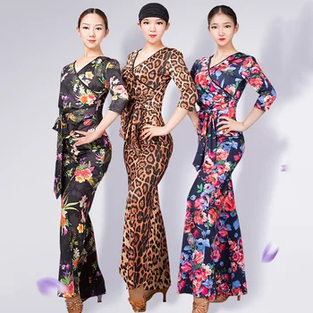 Latin Dance Costumes For Women Sexy V-Neck Top Pants Ladies Flamengo Ballroom Cha Cha Rumba Adult Practice Dancewear DNV11755 
Latin Dance Costumes For Women Sexy V-Neck Top Pants Ladies Flamengo Ballroom Cha Cha Rumba Adult Practice Dancewear DNV11755