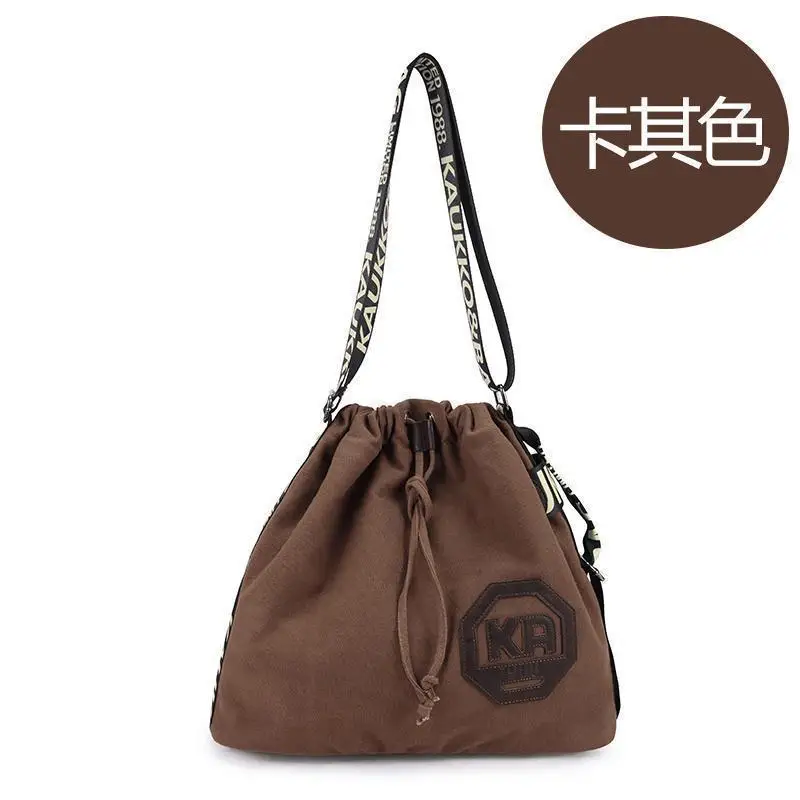 Fashion high quality solid British style string Single Strap men canvas messenger bag satchels|bag cotton|bag skibag mickey |