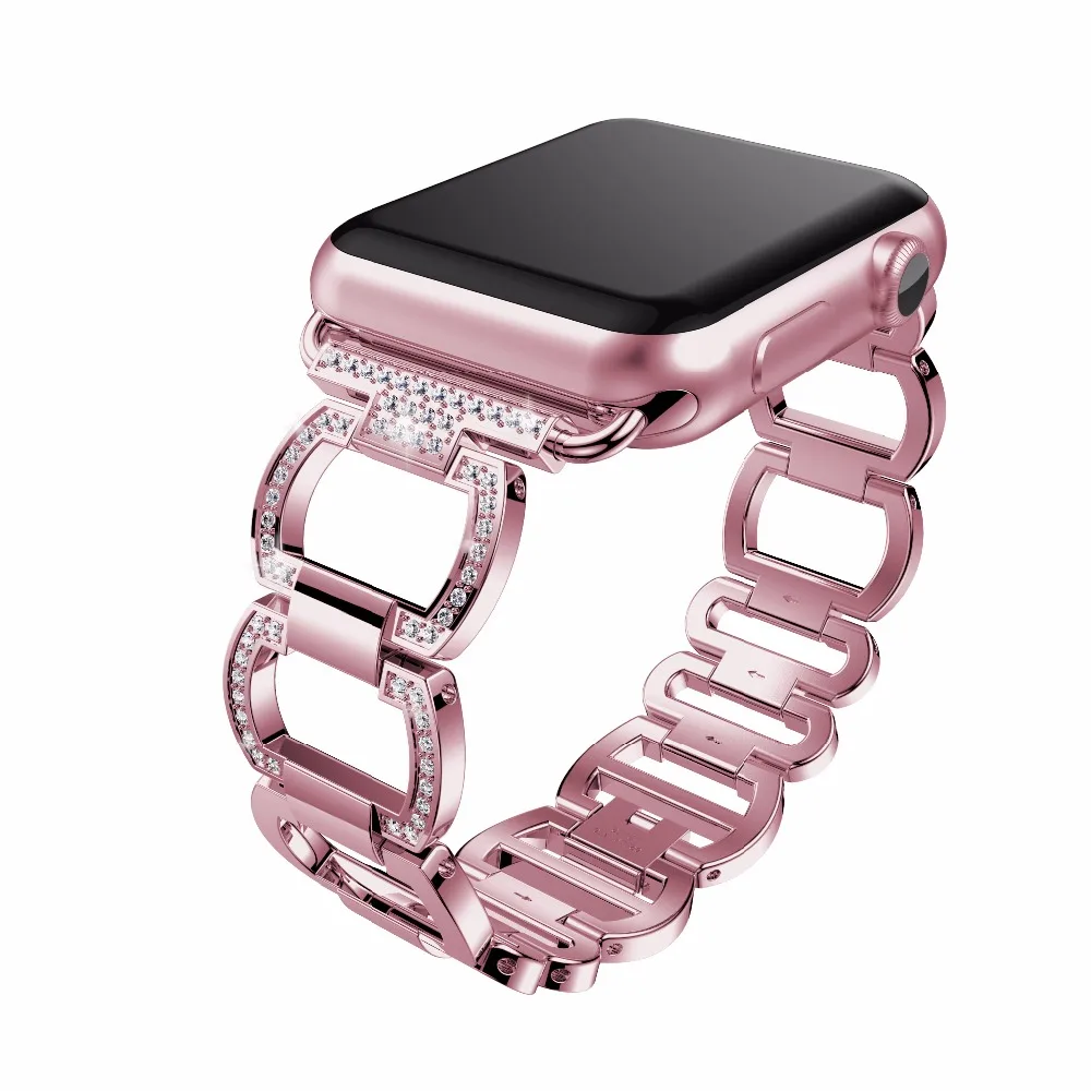 www.Nuroco.com - Apple Watch Band strap Stainless Steel bling 