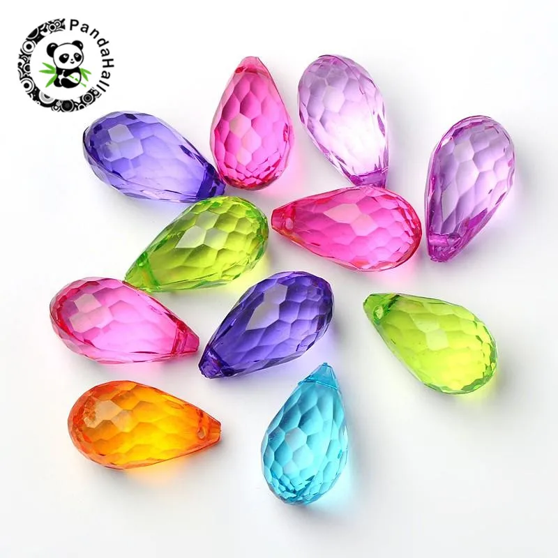Faceted Drop Transparent Acrylic Pendant for Jewelry Making DIY about 24mm long, 14mm wide, hole: 2mm, about 226pcs/500g
Faceted Drop Transparent Acrylic Pendant for Jewelry Making DIY about 24mm long, 14mm wide, hole: 2mm, about 226pcs/500g