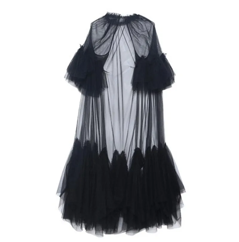 GETSRING Women Dress Gauze Dress Transparent 2019 New Vintage Gown Ruffle Dress Ankle-length Natural O-neck Summer Loose Plus
GETSRING Women Dress Gauze Dress Transparent 2019 New Vintage Gown Ruffle Dress Ankle-length Natural O-neck Summer Loose Plus