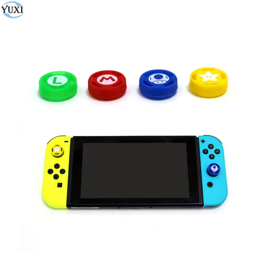 YuXi 4pcs Silicone Analog Grip Set Joystick Cap 3D Analog Stick Cap for Nintend Switch NS Joy-Con Controller
YuXi 4pcs Silicone Analog Grip Set Joystick Cap 3D Analog Stick Cap for Nintend Switch NS Joy-Con Controller
