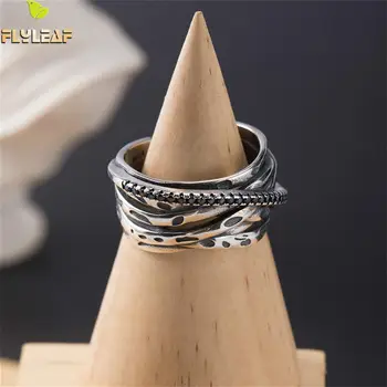 Flyleaf Multi-layer Winding Irregular Rings For Women Real 925 Sterling Silver High Quality Fine Jewelry Femme Open Ring Vintage
Flyleaf Multi-layer Winding Irregular Rings For Women Real 925 Sterling Silver High Quality Fine Jewelry Femme Open Ring Vintage