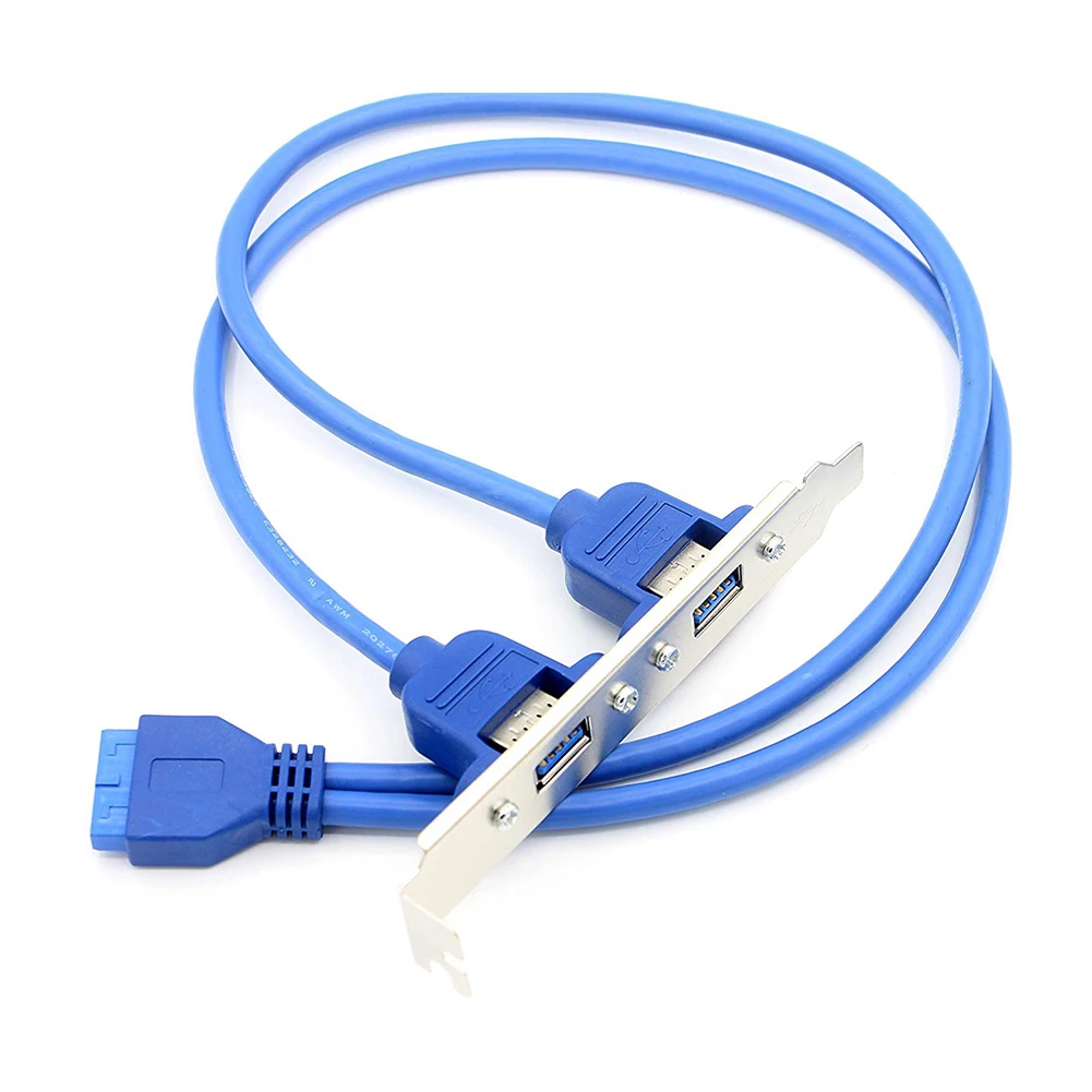 50cm Blue 20Pin To USB 3.0 Extender Back Baffle Motherboard Adapter Chassis Connector Cable PCI Bracket Computer Easy Install
50cm Blue 20Pin To USB 3.0 Extender Back Baffle Motherboard Adapter Chassis Connector Cable PCI Bracket Computer Easy Install
