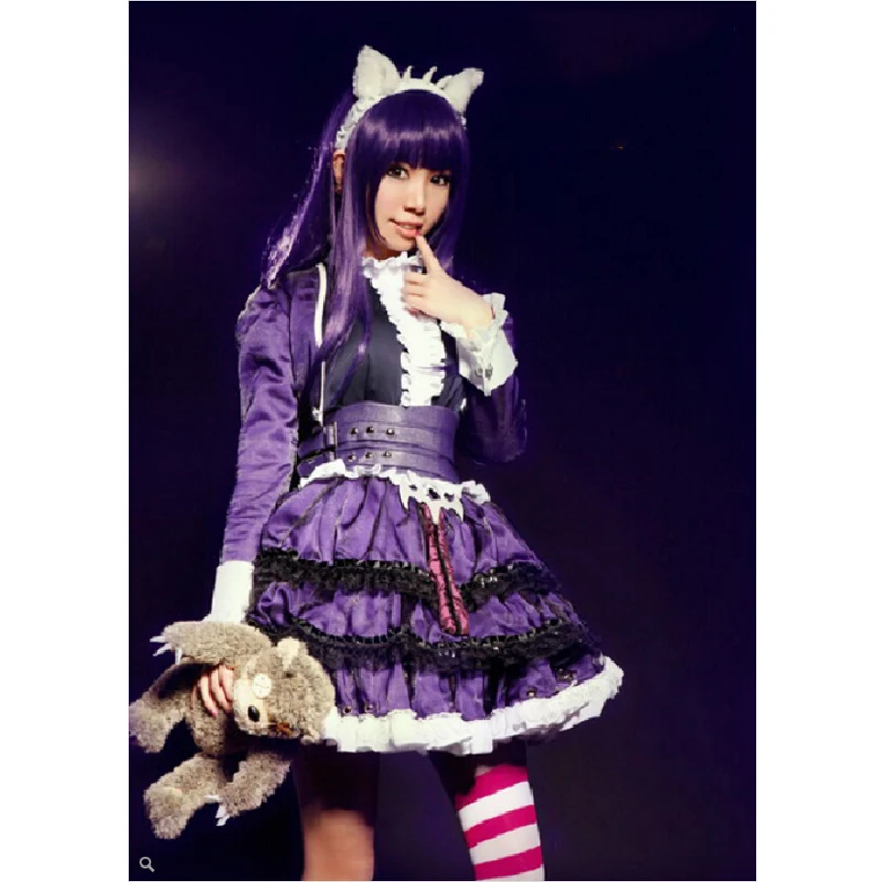 LOL Gothic Lolita Annie Dress Uniform Maid Anime Cosplay Costumes