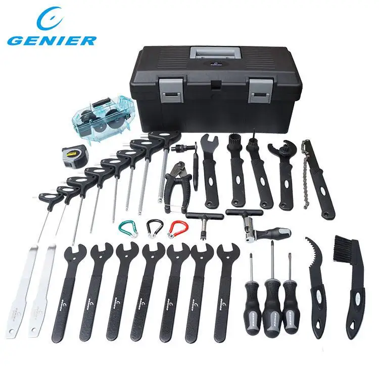 38Pcs GENIER Bike Tool Set High Quality Bicycle Multi Repair Tool full set of maintenance tools mountain bike repair tool kit
38Pcs GENIER Bike Tool Set High Quality Bicycle Multi Repair Tool full set of maintenance tools mountain bike repair tool kit
