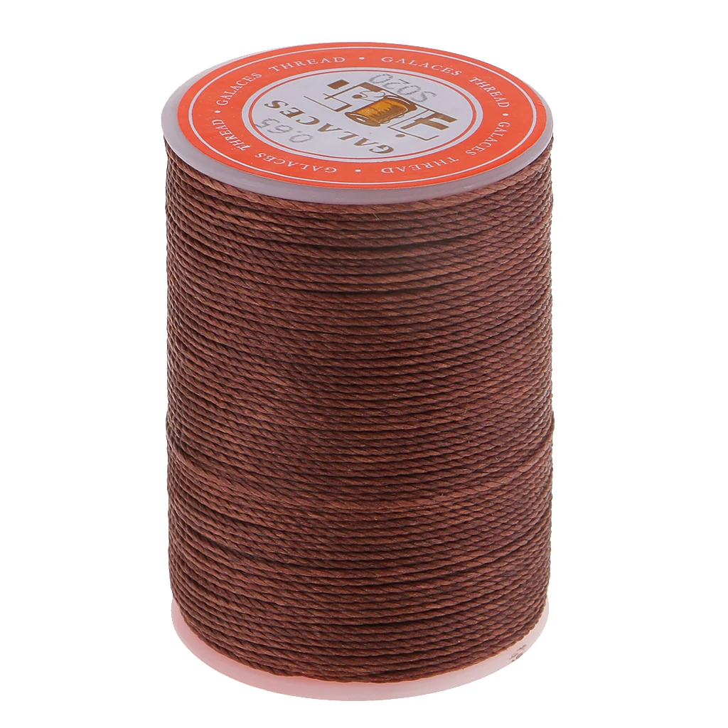 93 Yards/Spool Sewing Waxed Thread Hand Stitching Cord for Leather craft DIY Tools 0.65mm Round