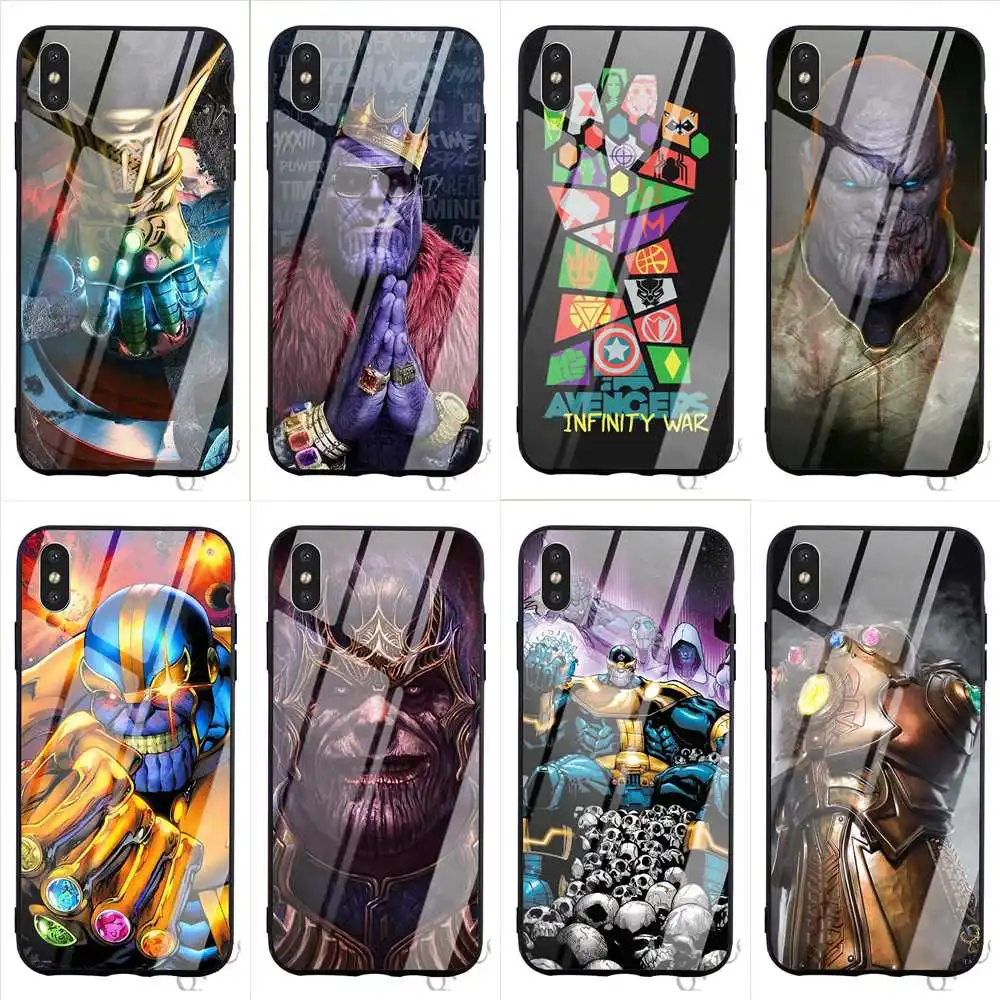 Slim Thanos Tempered Glass Phone Case for iPhone 6S Plus Cover 8 XR X 7 6 5 5S SE Xs Max Covers Skin
Slim Thanos Tempered Glass Phone Case for iPhone 6S Plus Cover 8 XR X 7 6 5 5S SE Xs Max Covers Skin
