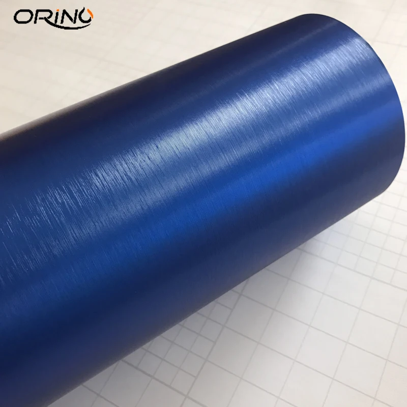 Blue Brushed Metallic Vinyl Film-1