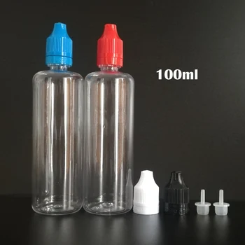 E liquid Bottle 100ml PET Plastic Dropper Bottles with Long Thin Needle Tips Tamper Evident Seal and Childproof caps, 500pcs/lot
E liquid Bottle 100ml PET Plastic Dropper Bottles with Long Thin Needle Tips Tamper Evident Seal and Childproof caps, 500pcs/lot
