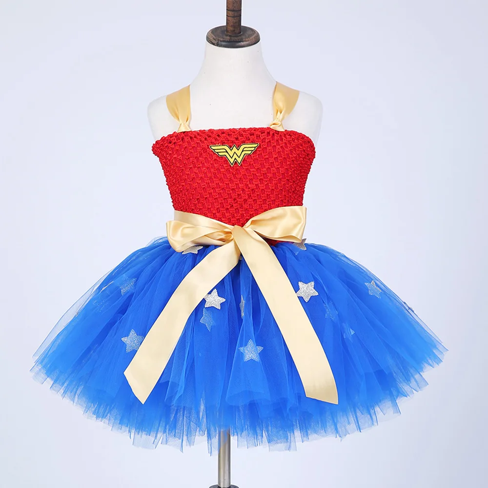 New Girls fancy Dress Wonder Woman cosplay Costume for child kids Stage Performance gift costume clothes
New Girls fancy Dress Wonder Woman cosplay Costume for child kids Stage Performance gift costume clothes
