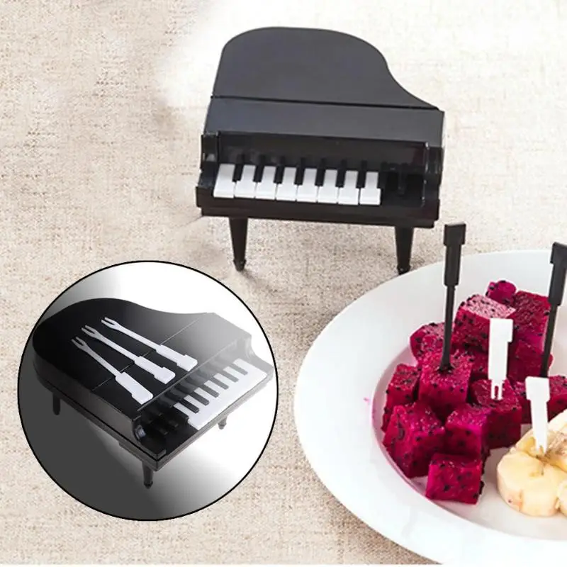 9pcs/set Piano Modeling Fruit Fork Eco-friendly Plastic Tableware Decoration For Fruit Dessert Forks Kitchen Barware
9pcs/set Piano Modeling Fruit Fork Eco-friendly Plastic Tableware Decoration For Fruit Dessert Forks Kitchen Barware