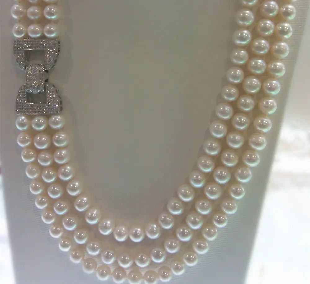 huij 004907 Charming High Quality 3rows Natural 9-10mm White Freshwater Pearl Necklace
huij 004907 Charming High Quality 3rows Natural 9-10mm White Freshwater Pearl Necklace