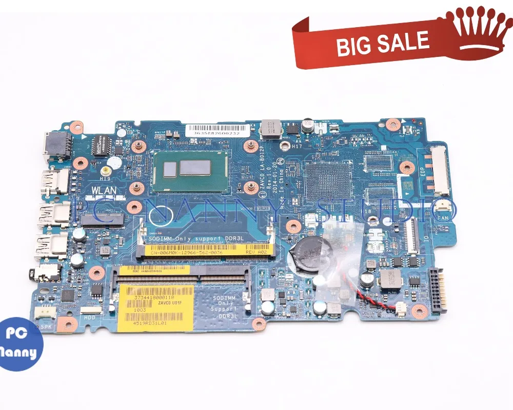 PCNANNY 0G1DPC G1DPC ZAVC0 LA-B012P for Dell Inspiron 5447 5442 5542 5547 Laptop Motherboard i5-4210U notebook mainboard
PCNANNY 0G1DPC G1DPC ZAVC0 LA-B012P for Dell Inspiron 5447 5442 5542 5547 Laptop Motherboard i5-4210U notebook mainboard