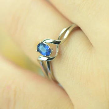 0.3CT Sapphire Natural 18K White Gold Gemstone Wedding Ring Women Fine Jewelry Sri Lanka Sapphire Valentine Design Jewelry 
0.3CT Sapphire Natural 18K White Gold Gemstone Wedding Ring Women Fine Jewelry Sri Lanka Sapphire Valentine Design Jewelry