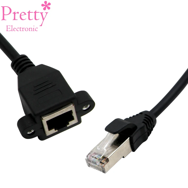 Cat5 Ethernet кабель удлинитель для мужского и женского пола винт Панель Lan Сетевой