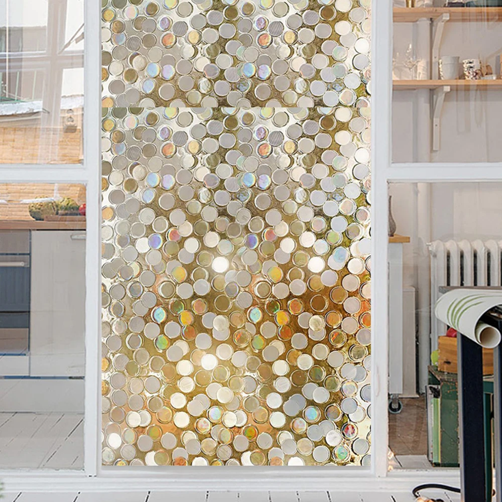 3D Glass Self-Adhesive Films Round Light Piece PVC Opaque Decorative Films Stickers For Glass Doors Windows Home Decor 45x100cm
3D Glass Self-Adhesive Films Round Light Piece PVC Opaque Decorative Films Stickers For Glass Doors Windows Home Decor 45x100cm