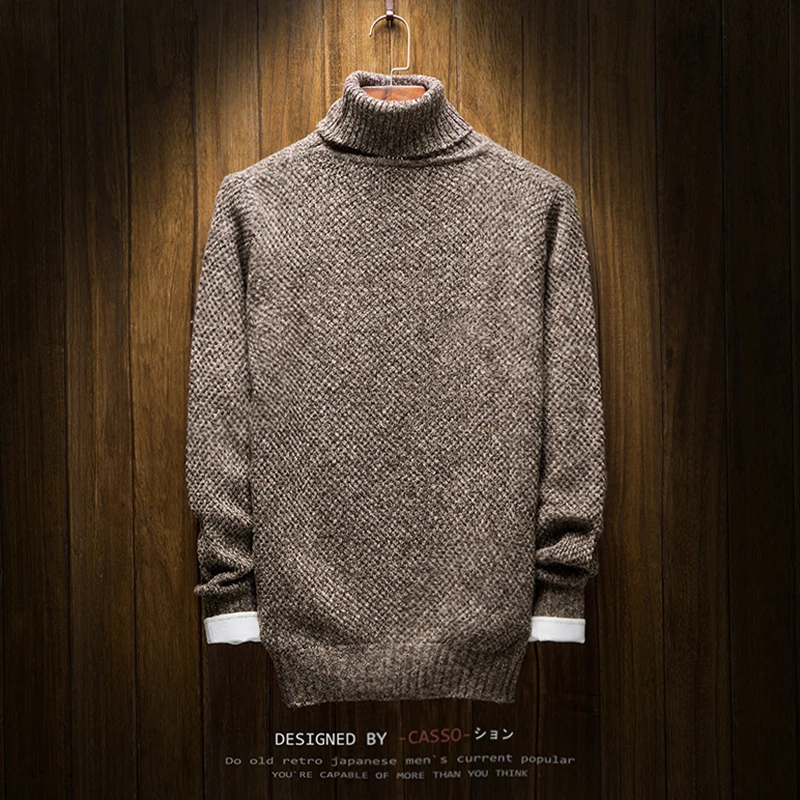 Young Men Long-sleeved Turtleneck Sweater Warm and Comfortable Mens Autumn and Winter Casual Knit Sweaters
Young Men Long-sleeved Turtleneck Sweater Warm and Comfortable Mens Autumn and Winter Casual Knit Sweaters