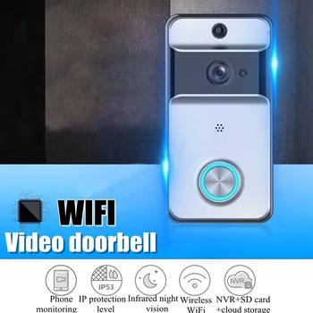 Wireless WiFi Ring Doorbell Video Camera Phone App Alarm PIR Intercom Home Night Vision Hometic Security Video Recorder
Wireless WiFi Ring Doorbell Video Camera Phone App Alarm PIR Intercom Home Night Vision Hometic Security Video Recorder