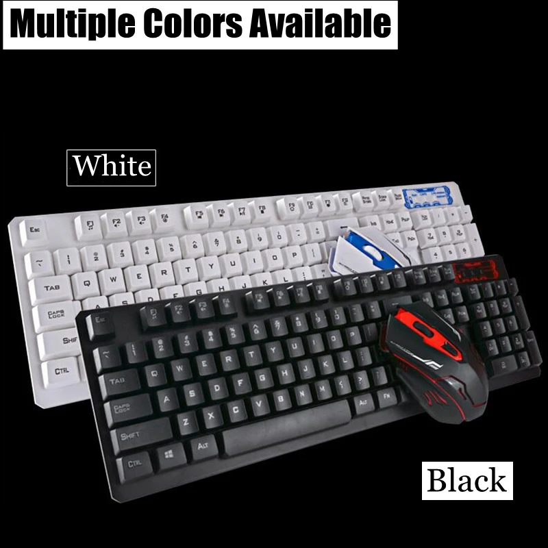 2.4GHz Wireless Gaming Keyboard and Mouse Set Portable Mechanical Keyboards for Office Work PC Laptop Notebook Desktop Computer
2.4GHz Wireless Gaming Keyboard and Mouse Set Portable Mechanical Keyboards for Office Work PC Laptop Notebook Desktop Computer