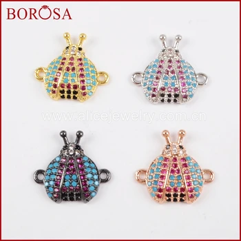 BOROSA New Design Micro Pave CZ Dung Beetles Connector,Druzy Colorful Crystal Zircon CZ Beads Connector for Necklace WX828
BOROSA New Design Micro Pave CZ Dung Beetles Connector,Druzy Colorful Crystal Zircon CZ Beads Connector for Necklace WX828