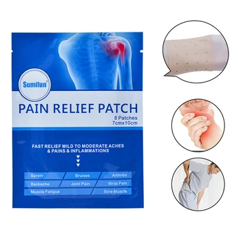 8Pcs/Bag Pain Relief Patch Chinese Medicine Muscle Pain Wrist Pain Bruises Stress Relaxation Medical Plaster Joint Pain Killer
8Pcs/Bag Pain Relief Patch Chinese Medicine Muscle Pain Wrist Pain Bruises Stress Relaxation Medical Plaster Joint Pain Killer