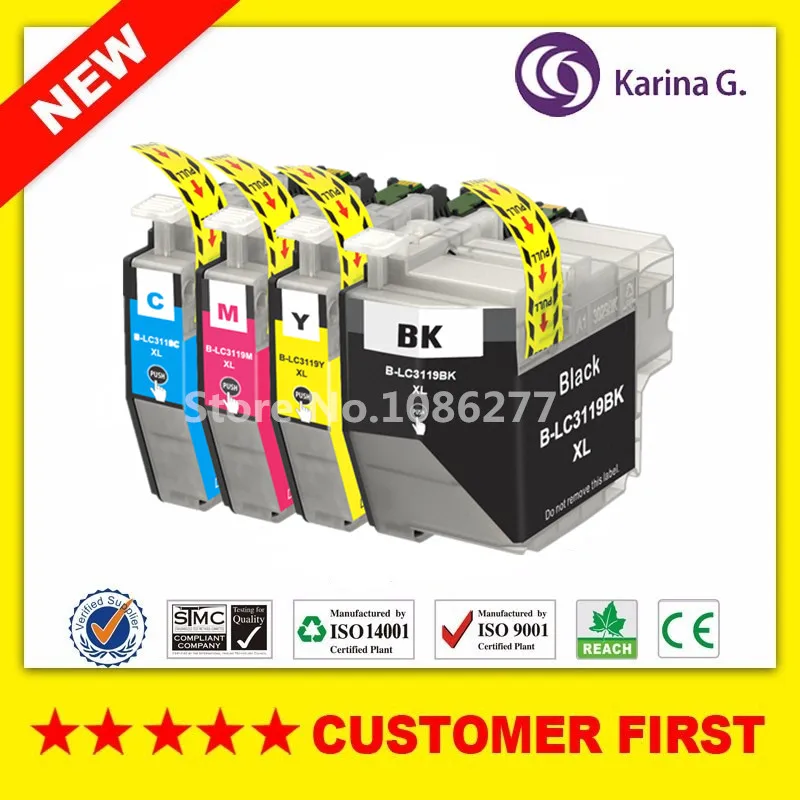 1Set for LC3119 ink Cartridge for Brother MFC-J6980CDW/MFC-J6580CDW full ink for lc3119 Apply to Japan
1Set for LC3119 ink Cartridge for Brother MFC-J6980CDW/MFC-J6580CDW full ink for lc3119 Apply to Japan