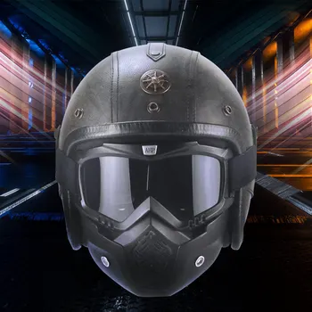 Moto Motocross Helmets Retro Full Face Motorcycle Helmets for Harley Motorbike Scooter Mask Accessories
Moto Motocross Helmets Retro Full Face Motorcycle Helmets for Harley Motorbike Scooter Mask Accessories