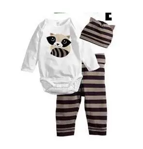 2019 Cartoon Animal Toddler Jumpsuit Infant Cotton Long Sleeve Kids Clothes 3PCS Rompers+Hat+Pants Baby Boys Girls Clothing Set
2019 Cartoon Animal Toddler Jumpsuit Infant Cotton Long Sleeve Kids Clothes 3PCS Rompers+Hat+Pants Baby Boys Girls Clothing Set