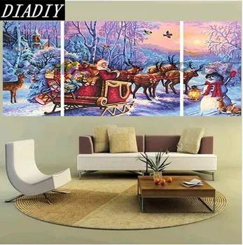 2018 New Arrival Christmas gifts 3pcs set Drill Mosaic 5D Diy Embroidery Diamond Painting wall decor Santa Clause wall stickers
2018 New Arrival Christmas gifts 3pcs set Drill Mosaic 5D Diy Embroidery Diamond Painting wall decor Santa Clause wall stickers