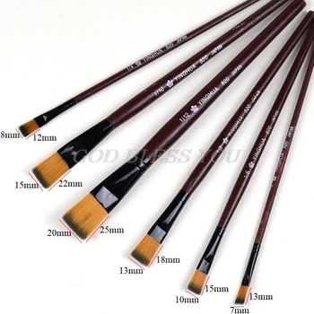 New Art Artist Supplies 6 Brown Nylon Paint Brushes Flat Head Absorbent Flexible Bristles Water Coloring/Acrylic Brushes
New Art Artist Supplies 6 Brown Nylon Paint Brushes Flat Head Absorbent Flexible Bristles Water Coloring/Acrylic Brushes