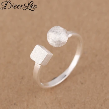 Real Pure 925 Sterling Silver Cube Ball Box Wedding Rings for Women Adjustable Size Ring Fashion Sterling Silver Jewelry
Real Pure 925 Sterling Silver Cube Ball Box Wedding Rings for Women Adjustable Size Ring Fashion Sterling Silver Jewelry
