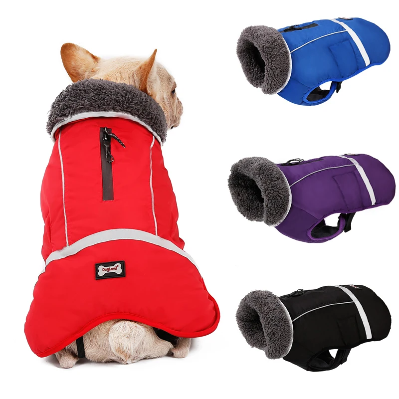 Thicken Winter Dog Coat Waterproof Pet Jacket for Small Large Dogs Bulldog Terrier Solid Dog Clothes Vest Warm Plush Collar
Thicken Winter Dog Coat Waterproof Pet Jacket for Small Large Dogs Bulldog Terrier Solid Dog Clothes Vest Warm Plush Collar