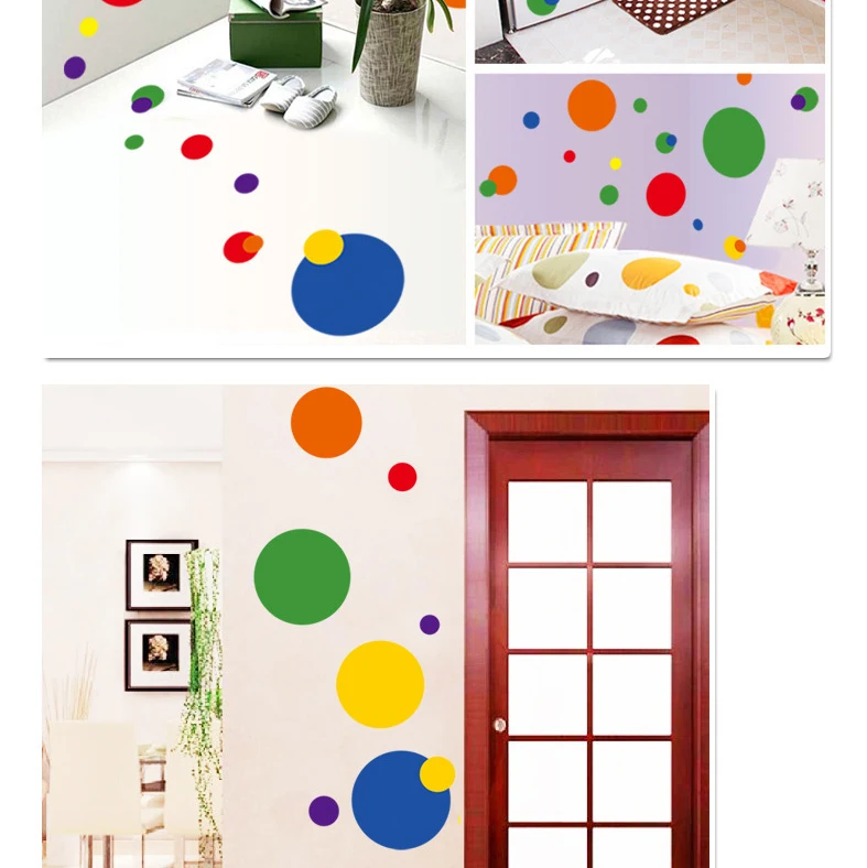 Colored Circles Wall Sticker Colored Circles Wall Sticker