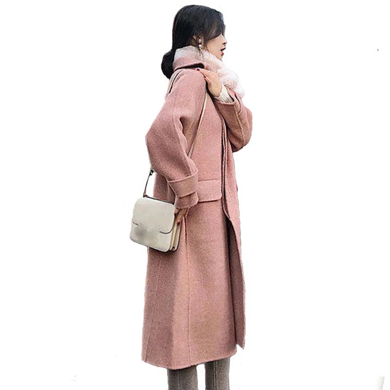 2019 Spring Autumn Women's Wool Coat New Fashion Long Woolen Coat Slim Type Female Winter Wool Jackets Female Outerwear
2019 Spring Autumn Women's Wool Coat New Fashion Long Woolen Coat Slim Type Female Winter Wool Jackets Female Outerwear