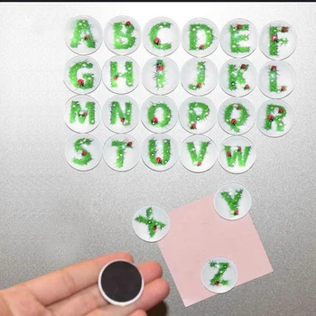 26 Letters 25 MM Fridge Magnet Glass Dome Green Grass Small Daisies and Ladybugs Magnetic Refrigerator Stickers Alphabet Teachin
26 Letters 25 MM Fridge Magnet Glass Dome Green Grass Small Daisies and Ladybugs Magnetic Refrigerator Stickers Alphabet Teachin