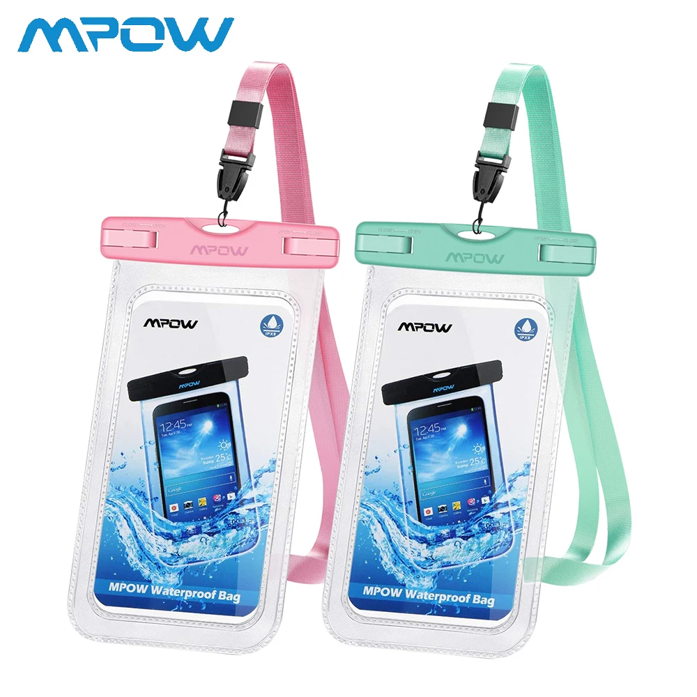 2PCS Mpow Waterproof Bag Case Dust-proof Universal 6.5 inch Phone Cover Underwater Swimming Cell Phone Pouch for iPhone
2PCS Mpow Waterproof Bag Case Dust-proof Universal 6.5 inch Phone Cover Underwater Swimming Cell Phone Pouch for iPhone