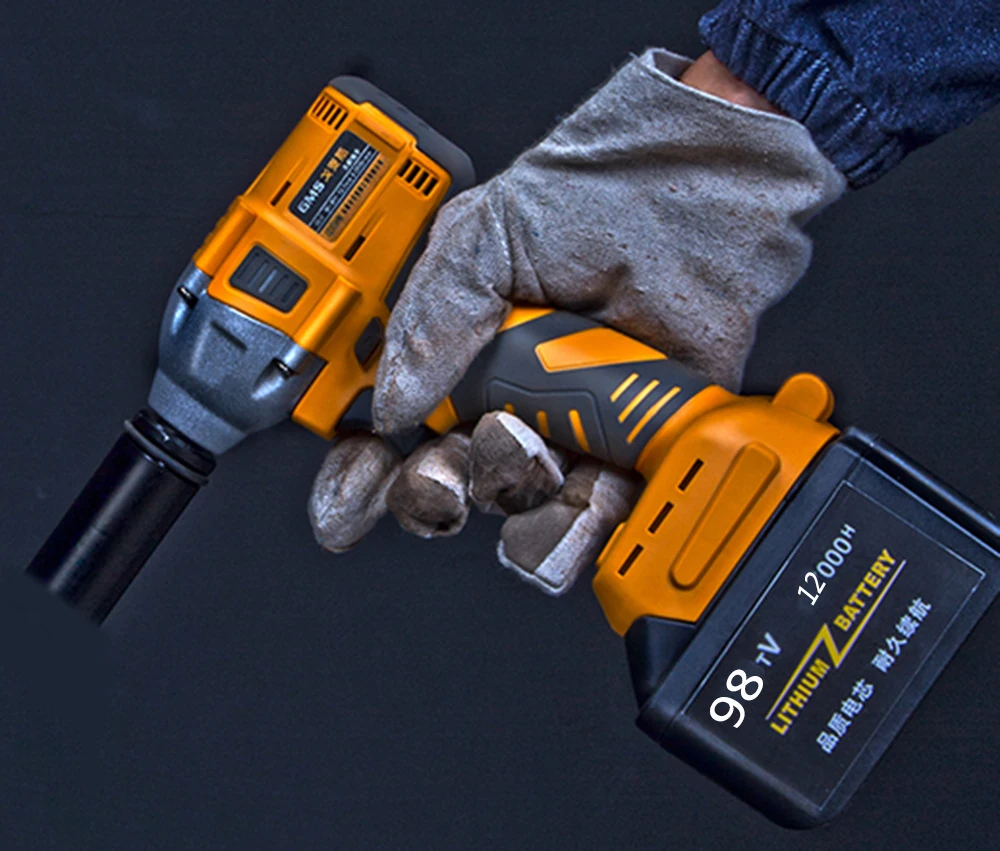 Lithium Rechargeable Electric Impact Socket Wrench 12000mAh 2700r/min for Woodworking Power Tool
Lithium Rechargeable Electric Impact Socket Wrench 12000mAh 2700r/min for Woodworking Power Tool