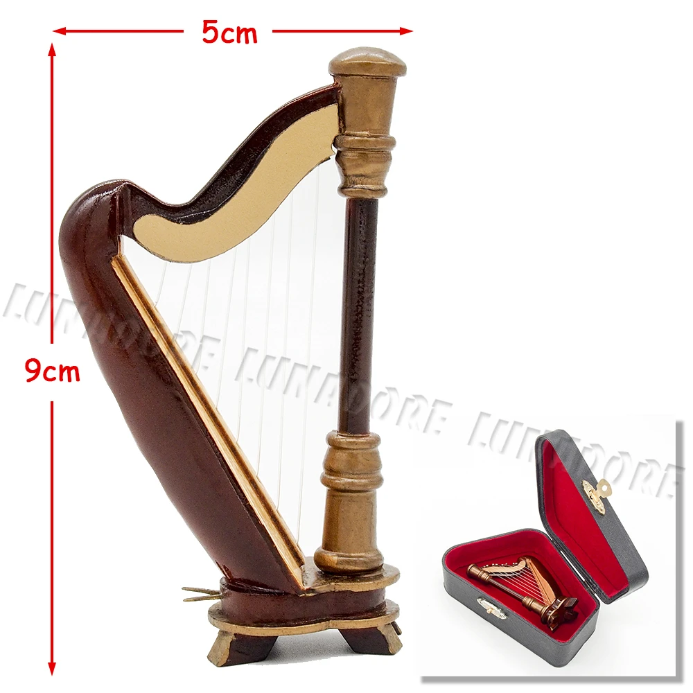 Odoria 1:12 Wooden Harp with Black Case None Playable Musical Instrument Miniaure Dollhouse
Odoria 1:12 Wooden Harp with Black Case None Playable Musical Instrument Miniaure Dollhouse