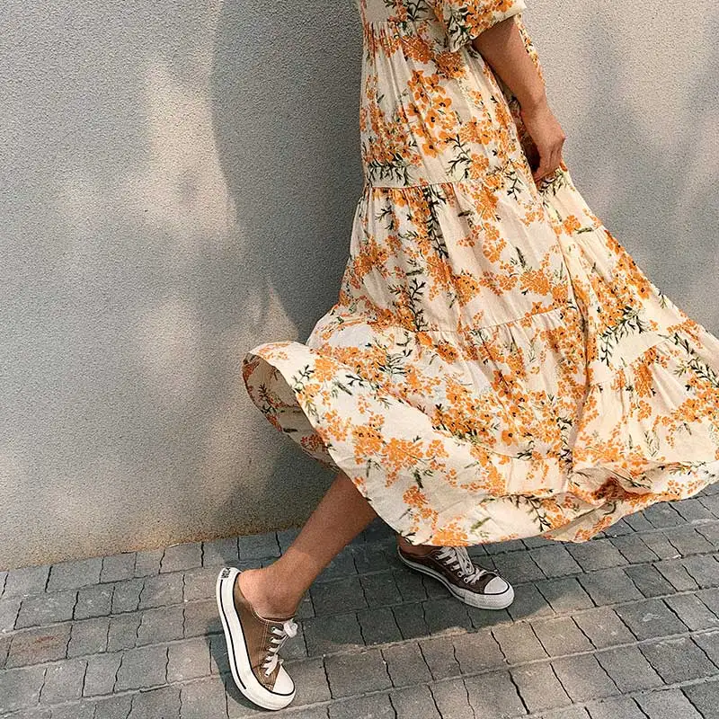 BOHO INSPIRED yellow floral long sleeve 2019 autumn women dress loose pleated long summer dresses chic casual boho dress new
BOHO INSPIRED yellow floral long sleeve 2019 autumn women dress loose pleated long summer dresses chic casual boho dress new