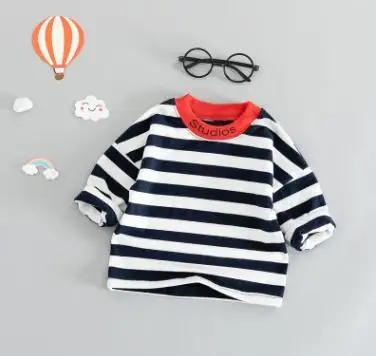 Kids Clothes 2018 Spring Autumn Striped Baby T-shirts Baby Boy Girl Clothes For 1-4 Costume for Kids Infant Clothing SY-F183021
Kids Clothes 2018 Spring Autumn Striped Baby T-shirts Baby Boy Girl Clothes For 1-4 Costume for Kids Infant Clothing SY-F183021