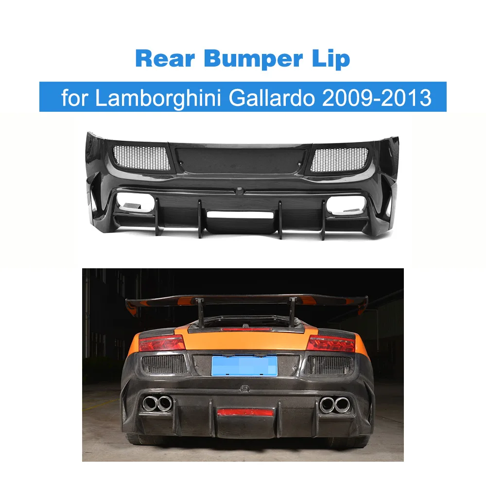 Carbon Fiber Rear Bumper Lip Spoiler Diffuser Case for Lamborghini Gallardo Coupe Convertible LP550 LP570-4 09-13 FRP Unpainted
Carbon Fiber Rear Bumper Lip Spoiler Diffuser Case for Lamborghini Gallardo Coupe Convertible LP550 LP570-4 09-13 FRP Unpainted