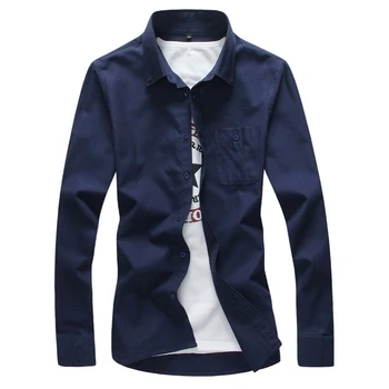 LEFT ROM autumn pure color men's long-sleeved shirt large size 5XL blue black white red fashion business mens shirt slim fit
LEFT ROM autumn pure color men's long-sleeved shirt large size 5XL blue black white red fashion business mens shirt slim fit
