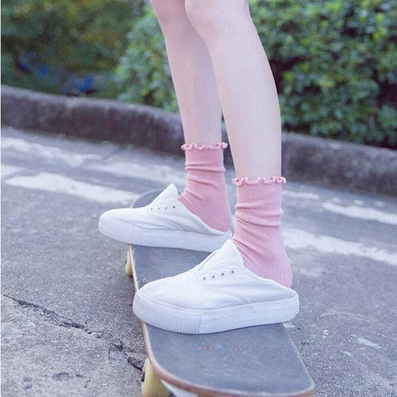 IOLPR Harajuku Women Socks Cotton Socks WomenCandy Colors Folded Edges Ankle Socks Cute College Comfort Christmas Sox
IOLPR Harajuku Women Socks Cotton Socks WomenCandy Colors Folded Edges Ankle Socks Cute College Comfort Christmas Sox