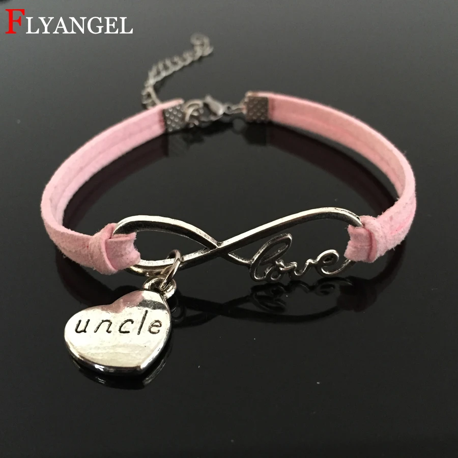 Fashion Women Uncle Heart Pendant Jewelry Bangles 11 Colors Infinity Letter Leather Adjustable Bracelets For Female Girl Gift
Fashion Women Uncle Heart Pendant Jewelry Bangles 11 Colors Infinity Letter Leather Adjustable Bracelets For Female Girl Gift