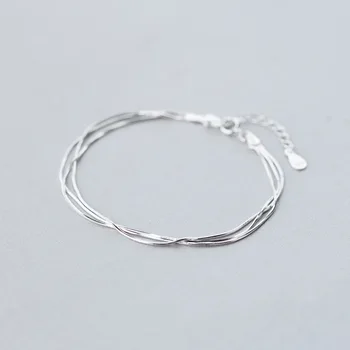 wholesale Real. 925-Sterling-Silver TRIPLE Rows multi-layers Snake Bone chain bracelet adjustable Sterling Silver jewelry LS292
wholesale Real. 925-Sterling-Silver TRIPLE Rows multi-layers Snake Bone chain bracelet adjustable Sterling Silver jewelry LS292