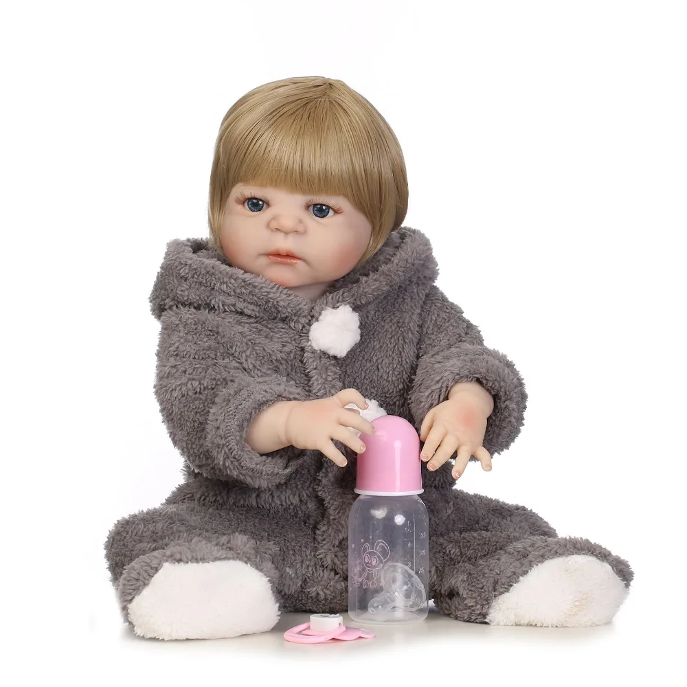 NPKCOLLECTION 57cm new arrival realistic full silicone baby doll with lovely stress best kids gift silicone reborn baby dolls
NPKCOLLECTION 57cm new arrival realistic full silicone baby doll with lovely stress best kids gift silicone reborn baby dolls