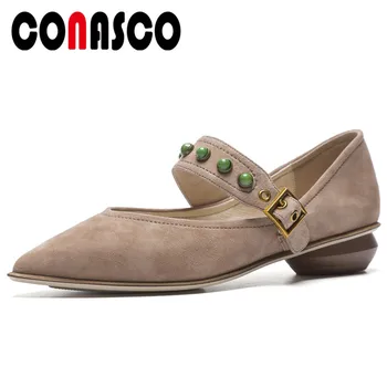CONASCO Fashion Women Mary Jane Genuine Leather Pumps Beading Wedding Party Shoes Woman Elegant Comfort Vacation Pumps New
CONASCO Fashion Women Mary Jane Genuine Leather Pumps Beading Wedding Party Shoes Woman Elegant Comfort Vacation Pumps New